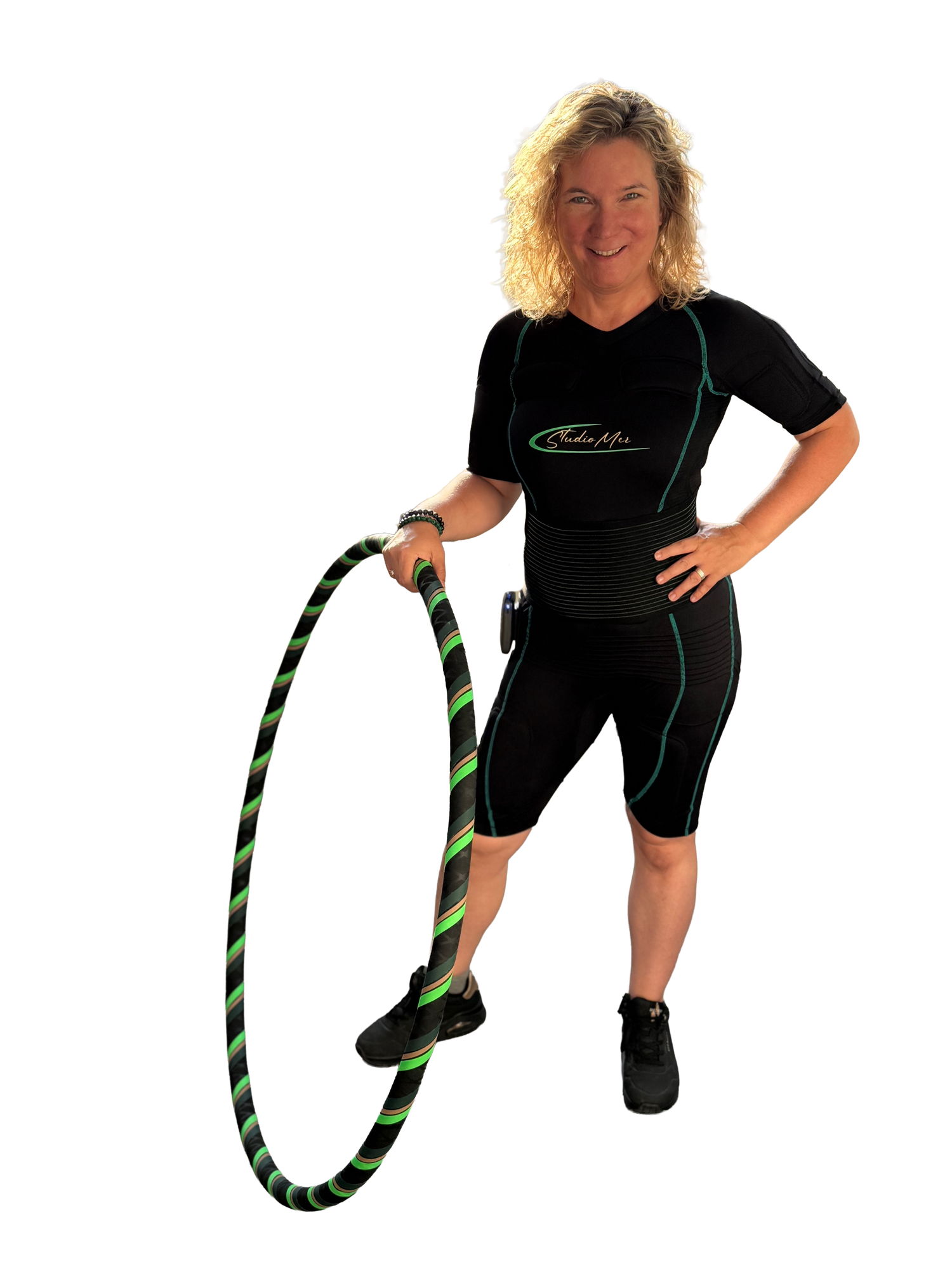 EMS Anzug inklusive Fitness Hula Hoop Reifen