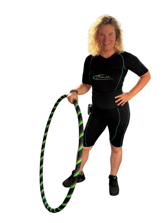 EMS Anzug inkl Fitness Hula Hoop Reifen (Maniac Maxximus)